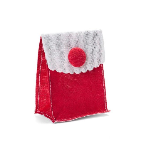 POCHETTE CBOTTONE ROSSA